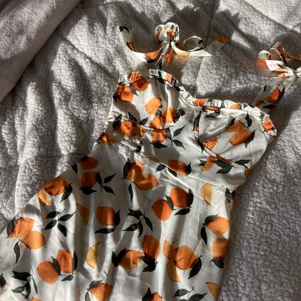 Lemon swim suit cover up dress